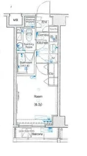 メイクスデザイン清澄白河アジールコート【2階】の間取り