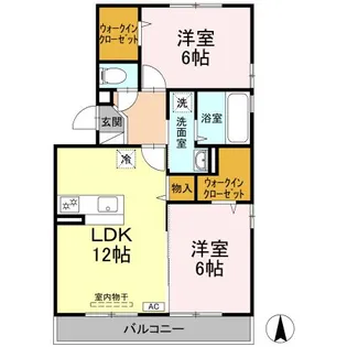 高知県高知市六泉寺町【アパート】の間取り