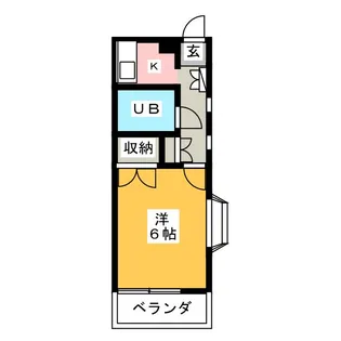 フロンティアうるし【1階】の間取り