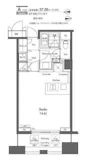 1Rの間取り画像