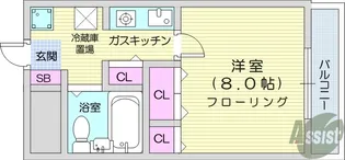 愛宕橋ハイツ【3階】の間取り