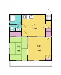 ドミールアサヒ【2階】の間取り