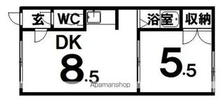 ハイツ中村A【2階】の間取り