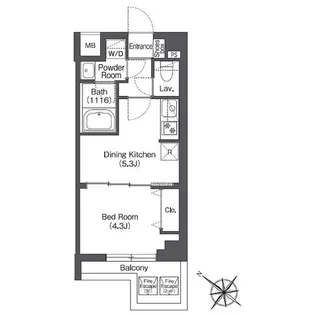 コンフォリア志村坂上【4階】の間取り