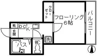 フローラル高円寺【2階】の間取り