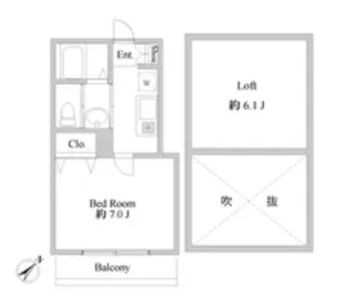 クリーク幕張【2階】の間取り