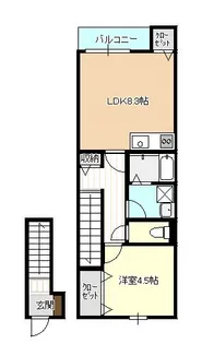 LaFonte福田【2階】の間取り