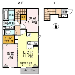 リアン【2階】の間取り