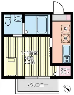神奈川県横浜市西区西戸部町2【アパート】の間取り
