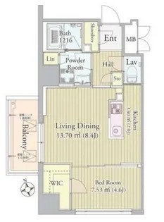 グロリアス西荻窪【8階】の間取り