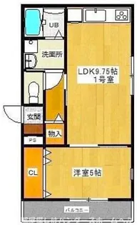 シェルグランデ招提元町II【2階】の間取り