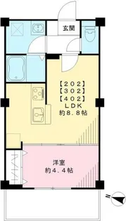 東京都墨田区東駒形4【マンション】の間取り