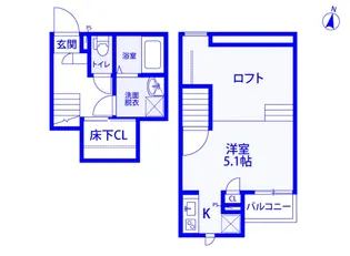 CB春日部ルーチェ【1階】の間取り