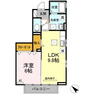 セジュールヒットワン A棟【1階】の間取り