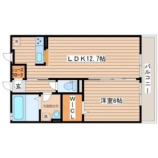 High A 桜坂【1階】の間取り