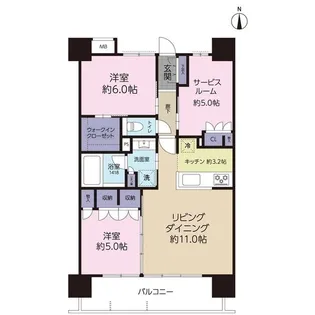 イニシア浦和岸町【3階】の間取り
