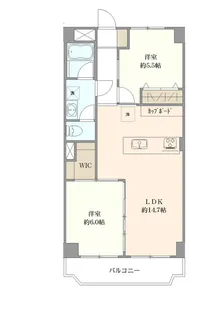 ペット飼育可♪ セルバ大蔵【4階】の間取り