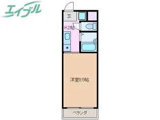 アイボンラビアン【2階】の間取り