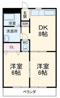 サニーペコB【1階】の間取り