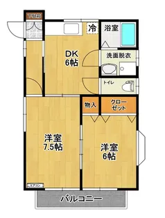 ヒルズ21B【1階】の間取り