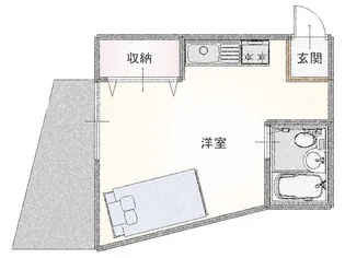 浜町コーポ【4階】の間取り