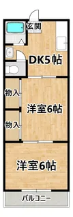 大阪府大阪市住吉区苅田5【マンション】の間取り