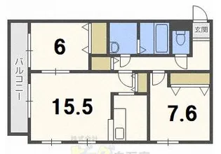 プレヴァレーレ517【3階】の間取り