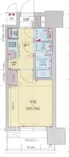 プレサンス四天王寺前夕陽ヶ丘 凛宮【5階】の間取り