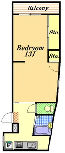 U-BIGオリーブ【3階】の間取り