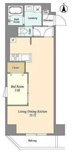 アルファコート谷在家【2階】の間取り
