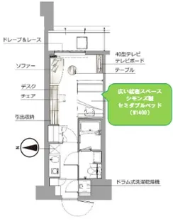 レックスガーデン神楽坂北町【3階】の間取り