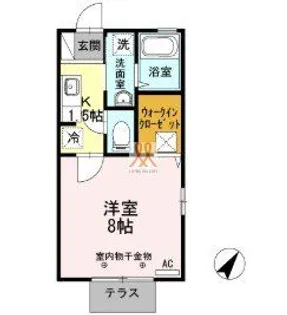 東京都足立区栗原3【アパート】の間取り