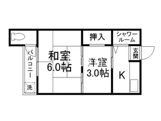 ヤマニ荘【1階】の間取り