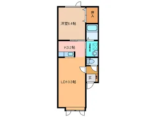クラルテ【2階】の間取り
