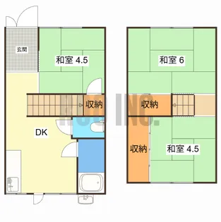 新和苑 東棟【1階】の間取り