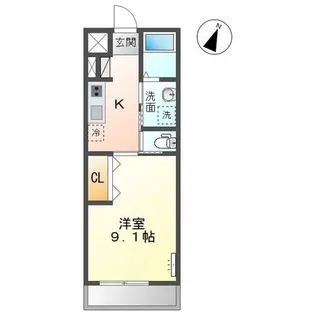 シャインビルド【1階】の間取り