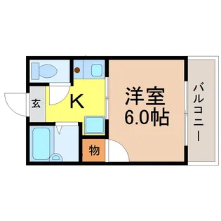 愛知県名古屋市熱田区沢上2【アパート】の間取り