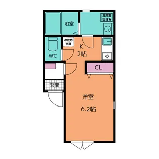 アルバ横須賀II【2階】の間取り
