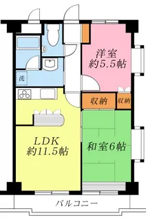 ロイヤルパレス中川【3階】の間取り