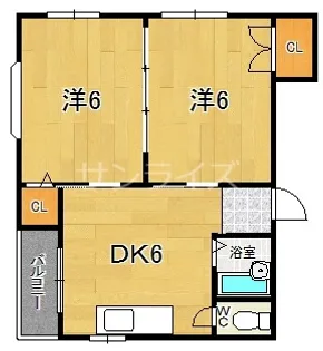 サンシャインMKM今里IV【3階】の間取り