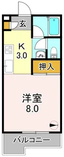 大阪府大阪市平野区流町3【マンション】の間取り