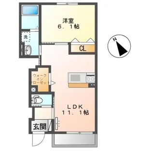 グランドアーク【1階】の間取り