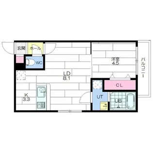 北海道札幌市中央区南五条西9【マンション】の間取り