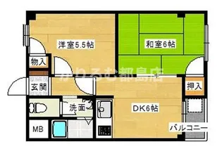 ラウンドII内代【4階】の間取り