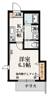 メゾン エラーブル【1階】の間取り