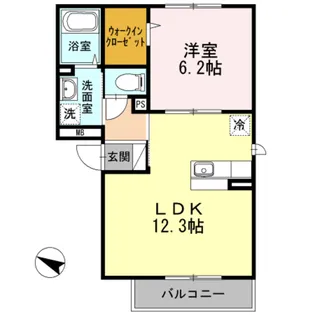 神奈川県海老名市国分南1【アパート】の間取り