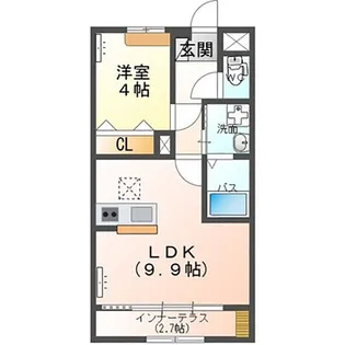 Olive(オリーブ) よしわら6丁目【1階】の間取り