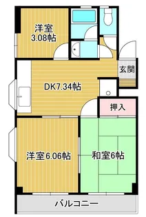 メゾン真舟I【1階】の間取り