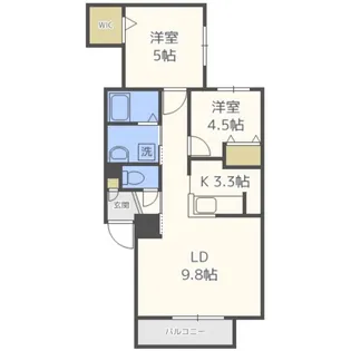 ノイ山鼻【2階】の間取り