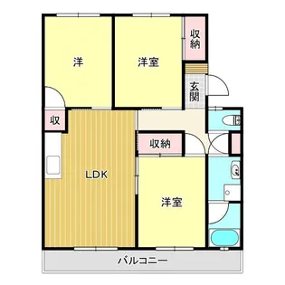 アグリーンミナミ【3階】の間取り